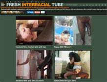 Tablet Screenshot of freshinterracialtube.com